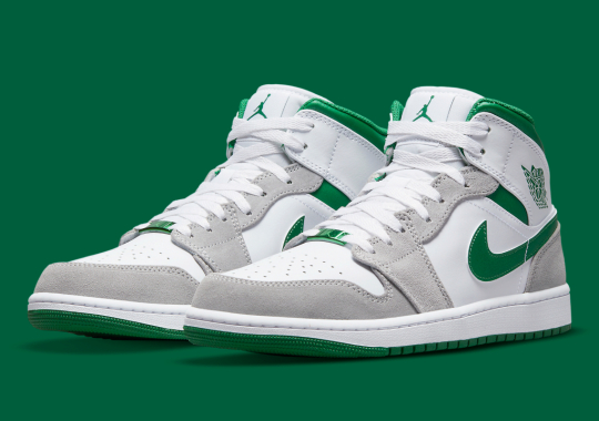 Read more about the article The Air Jordan 1 Mid’s Reign Continues With A Grey And Green Colorway